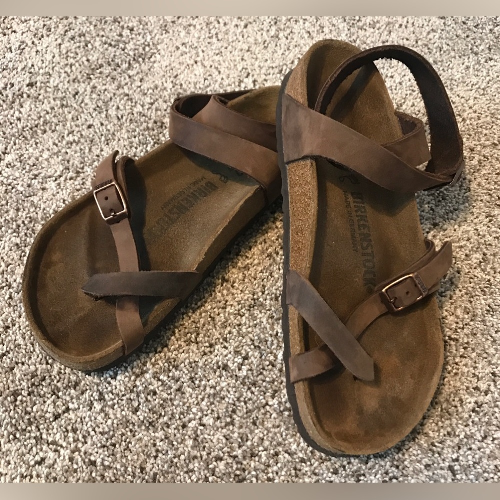 Birkenstock ankle strap sandals sz 7.5 sz 37